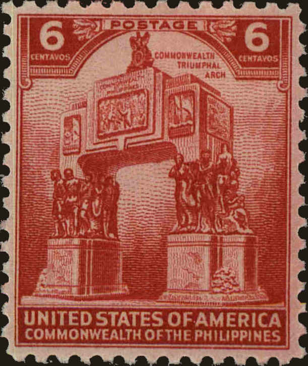 Front view of Philippines (US) 453 collectors stamp