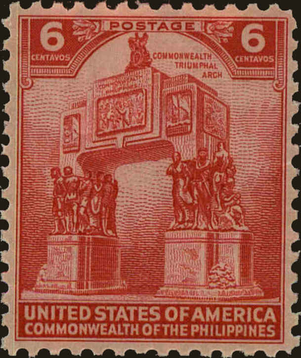 Front view of Philippines (US) 453 collectors stamp