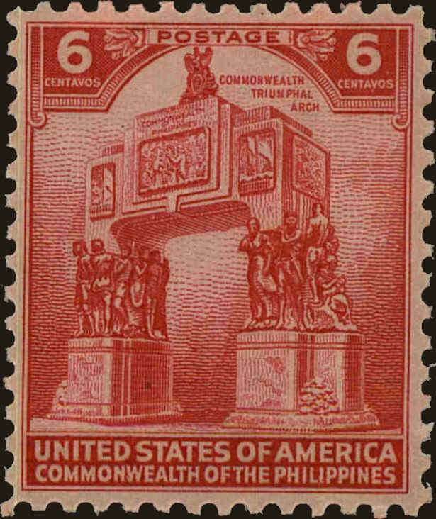 Front view of Philippines (US) 454 collectors stamp