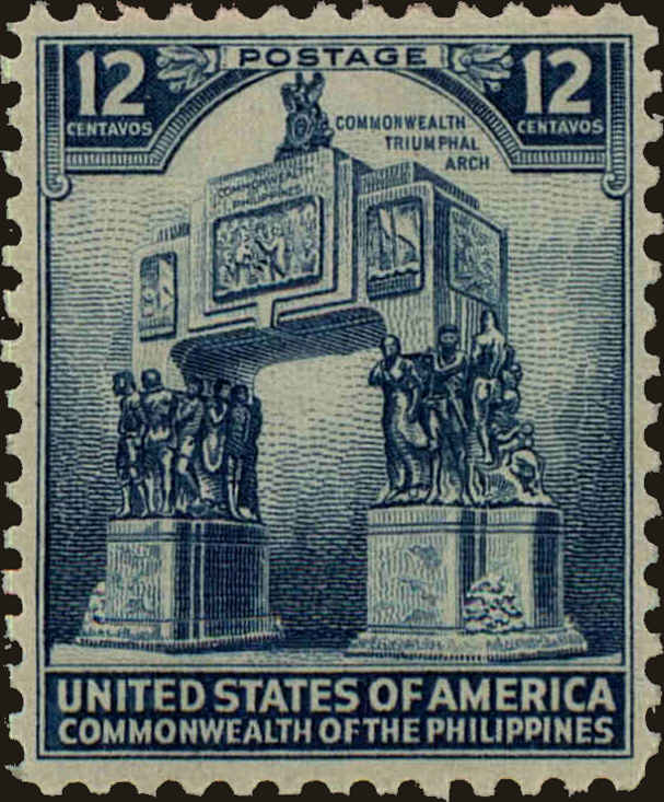 Front view of Philippines (US) 454 collectors stamp