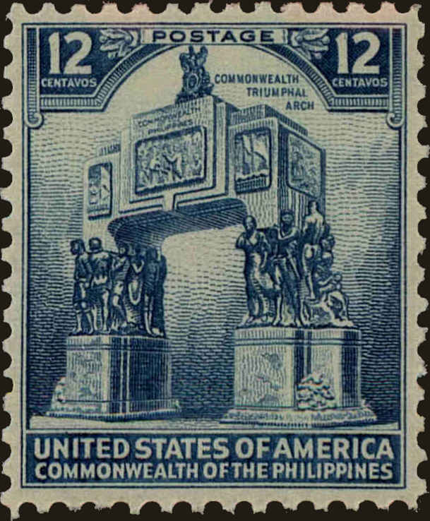 Front view of Philippines (US) 454 collectors stamp