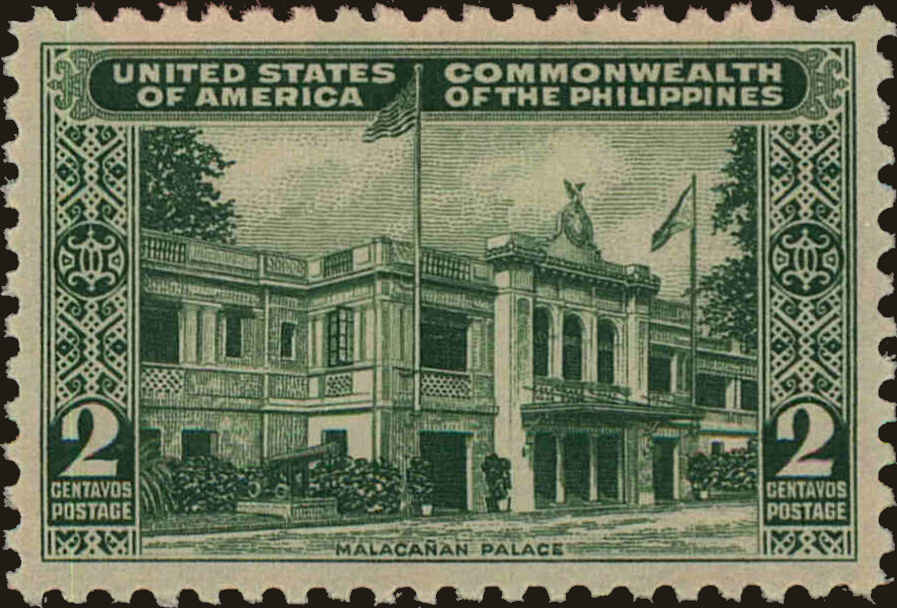Front view of Philippines (US) 455 collectors stamp
