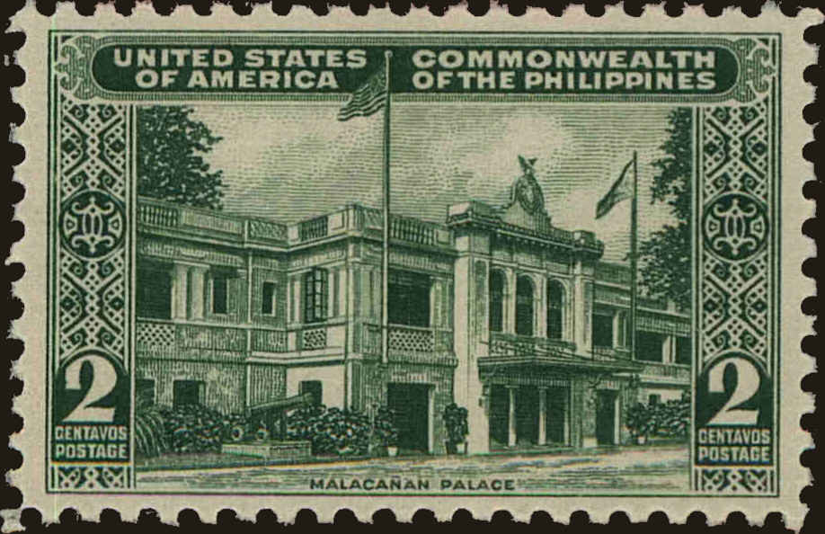 Front view of Philippines (US) 455 collectors stamp