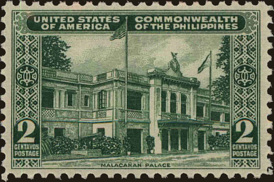 Front view of Philippines (US) 455 collectors stamp