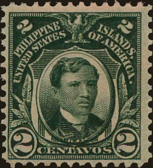 Front view of Philippines (US) 261 collectors stamp