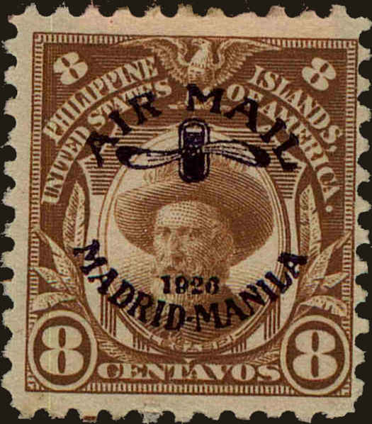 Front view of Philippines (US) C4 collectors stamp