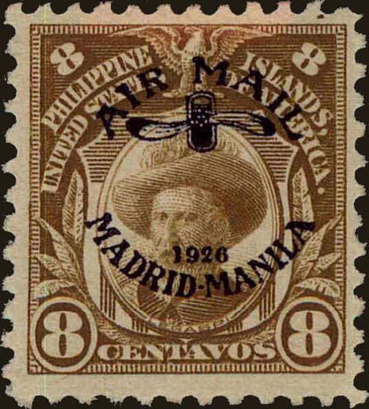 Front view of Philippines (US) C4 collectors stamp