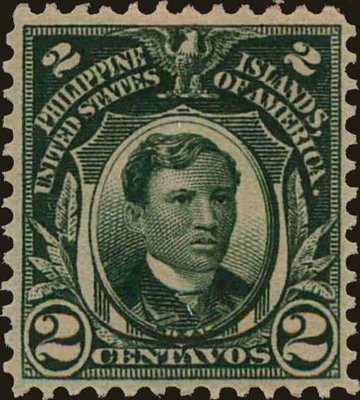 Front view of Philippines (US) 261 collectors stamp