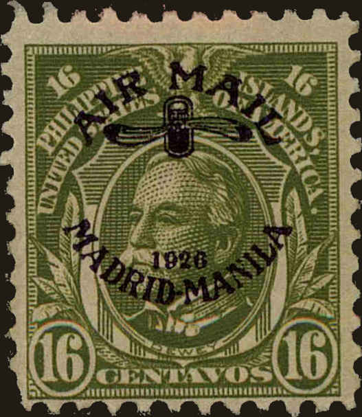 Front view of Philippines (US) C9 collectors stamp