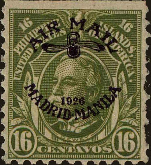 Front view of Philippines (US) C9 collectors stamp