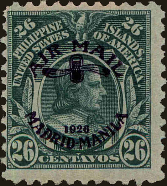 Front view of Philippines (US) C11 collectors stamp