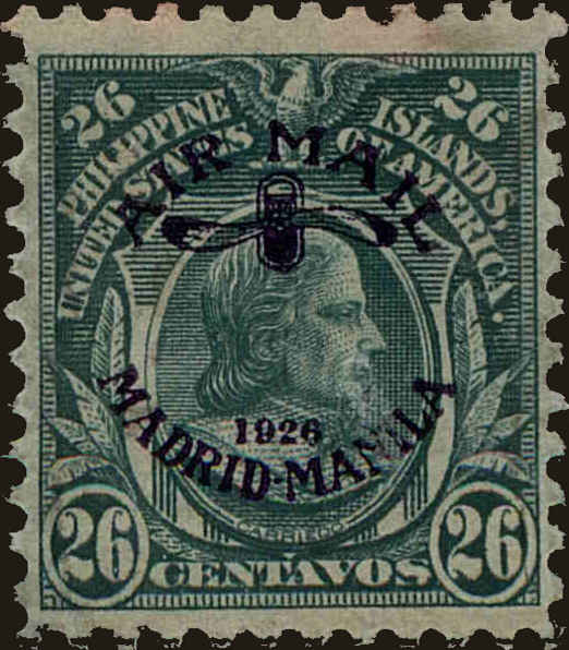 Front view of Philippines (US) C11 collectors stamp