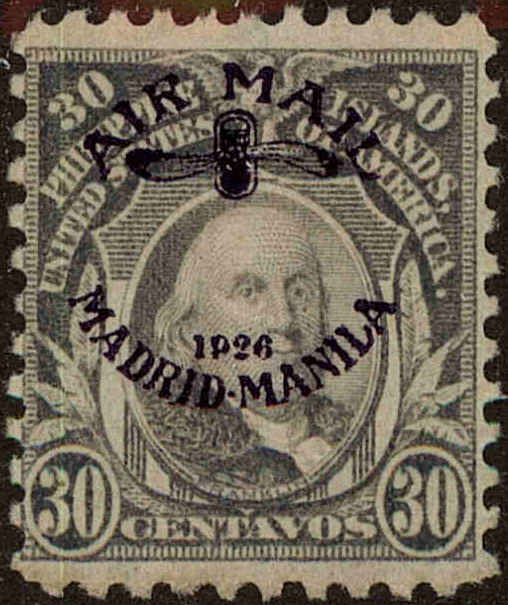 Front view of Philippines (US) C12 collectors stamp