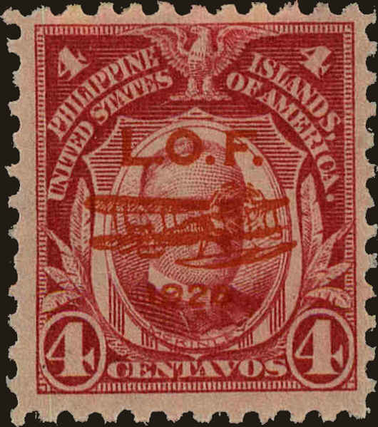 Front view of Philippines (US) C19 collectors stamp