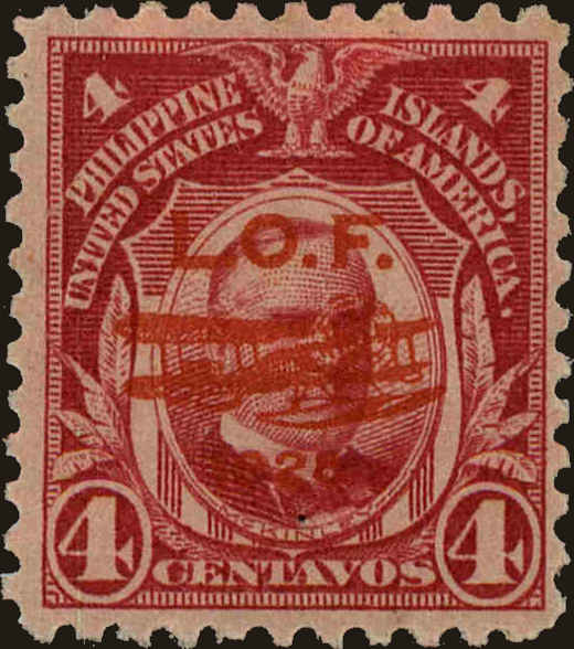 Front view of Philippines (US) C19 collectors stamp