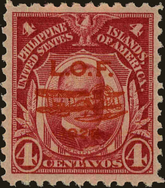 Front view of Philippines (US) C19 collectors stamp