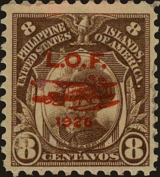 Front view of Philippines (US) C21 collectors stamp