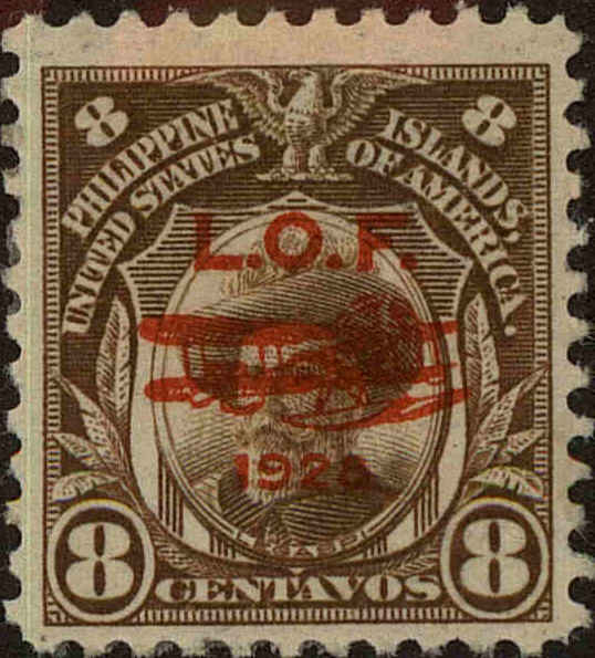 Front view of Philippines (US) C21 collectors stamp