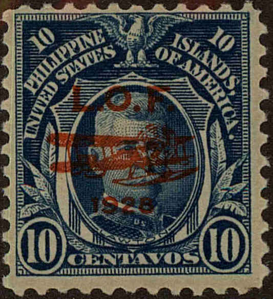 Front view of Philippines (US) C22 collectors stamp