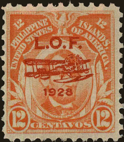 Front view of Philippines (US) C23 collectors stamp