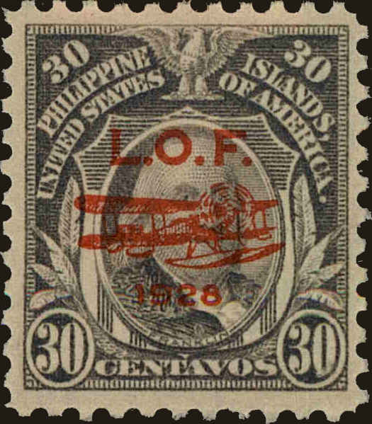 Front view of Philippines (US) C27 collectors stamp