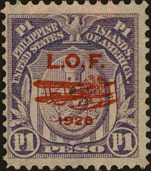 Front view of Philippines (US) C28 collectors stamp