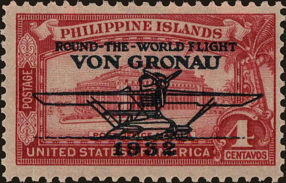 Front view of Philippines (US) C30 collectors stamp