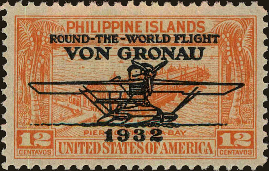 Front view of Philippines (US) C31 collectors stamp