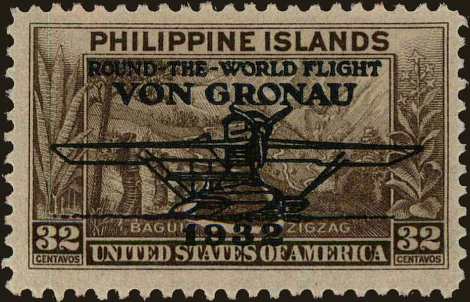 Front view of Philippines (US) C35 collectors stamp