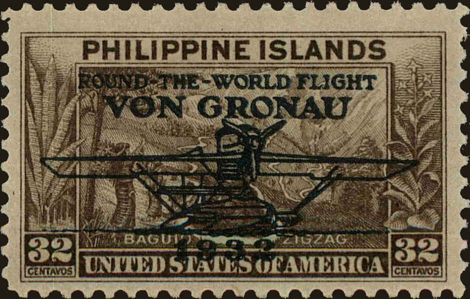 Front view of Philippines (US) C35 collectors stamp