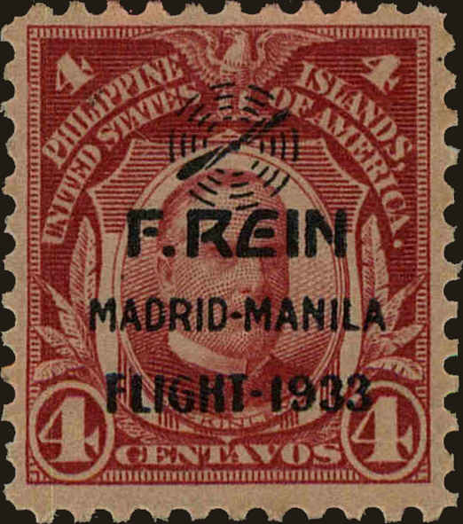 Front view of Philippines (US) C37 collectors stamp