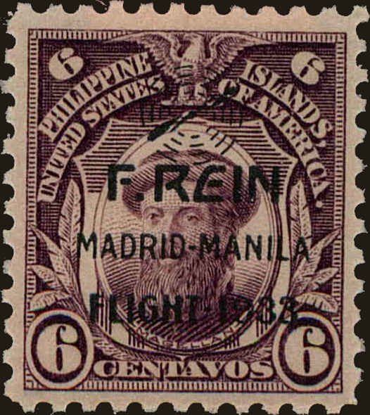 Front view of Philippines (US) C38 collectors stamp