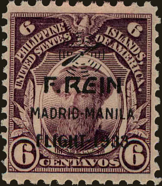 Front view of Philippines (US) C38 collectors stamp