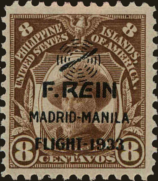 Front view of Philippines (US) C39 collectors stamp