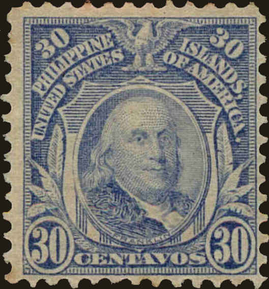 Front view of Philippines (US) 270 collectors stamp