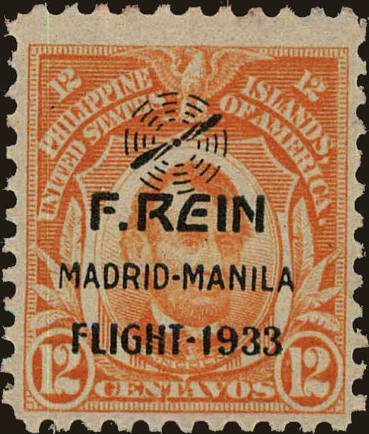 Front view of Philippines (US) C41 collectors stamp