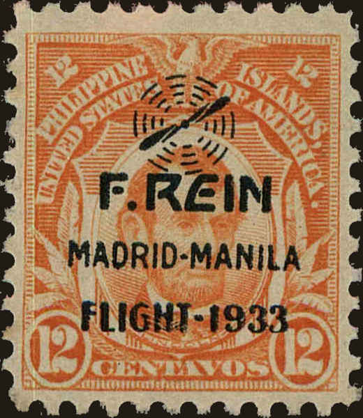 Front view of Philippines (US) C41 collectors stamp