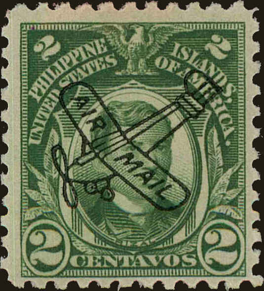 Front view of Philippines (US) C46 collectors stamp