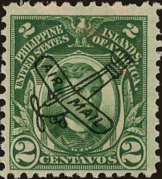 Front view of Philippines (US) C46 collectors stamp