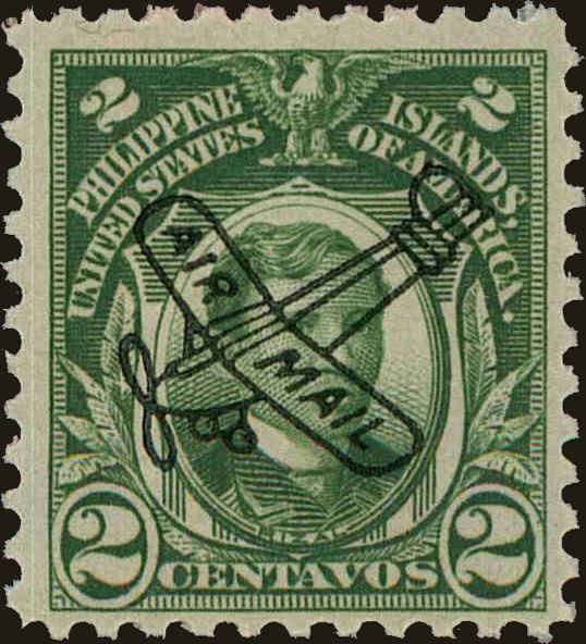 Front view of Philippines (US) C46 collectors stamp