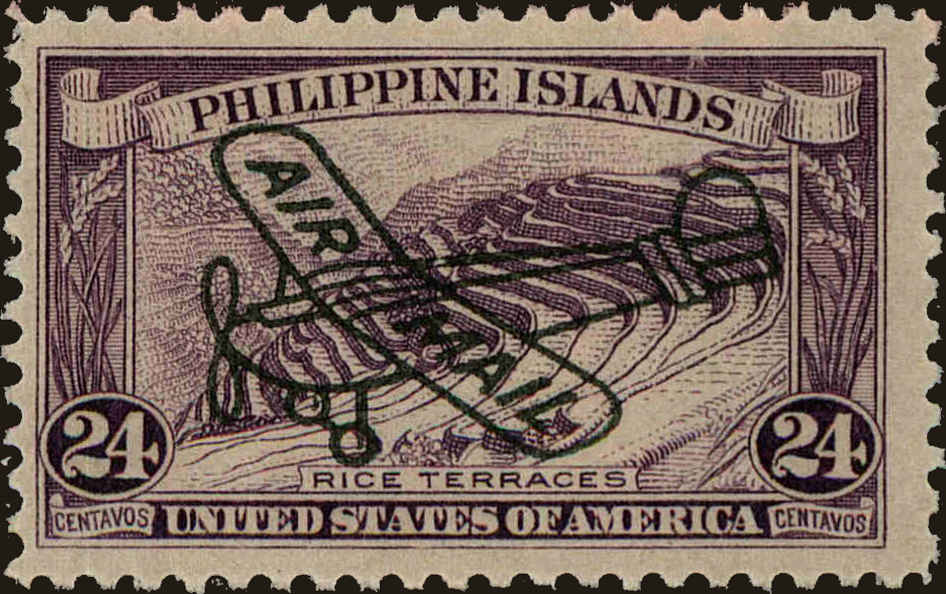 Front view of Philippines (US) C50 collectors stamp