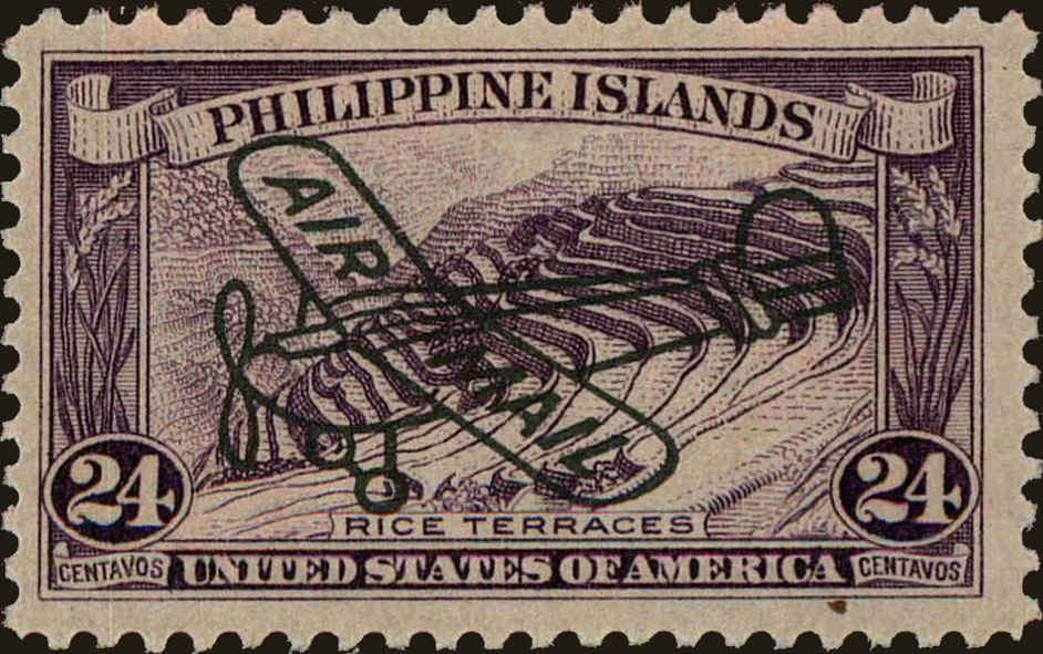 Front view of Philippines (US) C50 collectors stamp