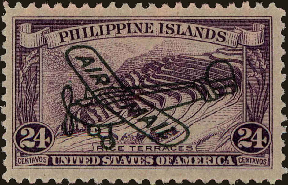 Front view of Philippines (US) C50 collectors stamp