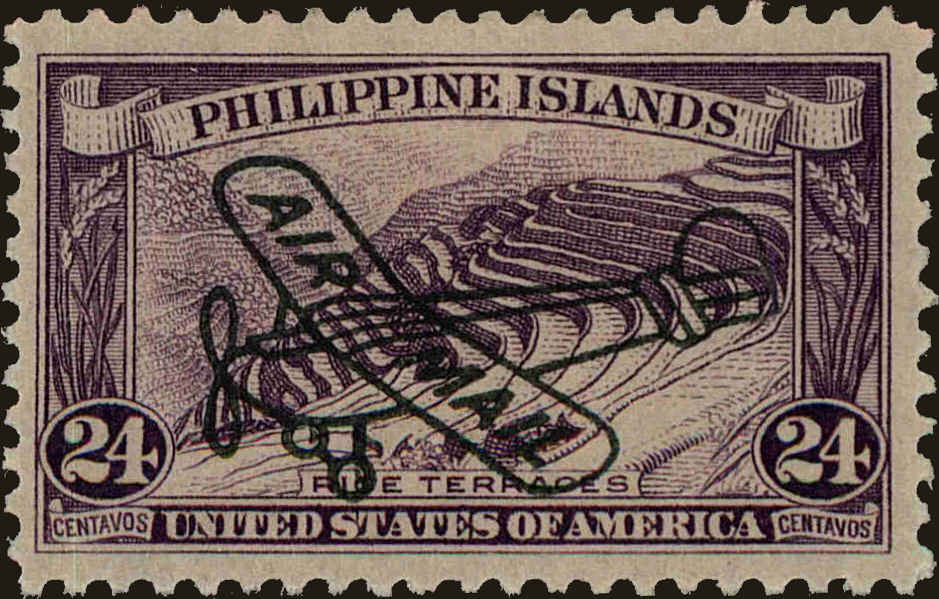 Front view of Philippines (US) C50 collectors stamp