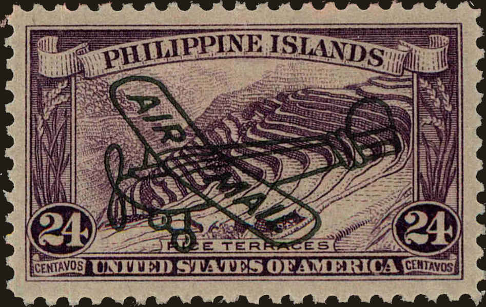 Front view of Philippines (US) C50 collectors stamp