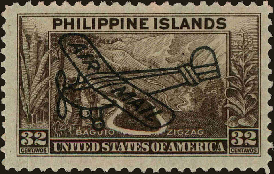 Front view of Philippines (US) C51 collectors stamp