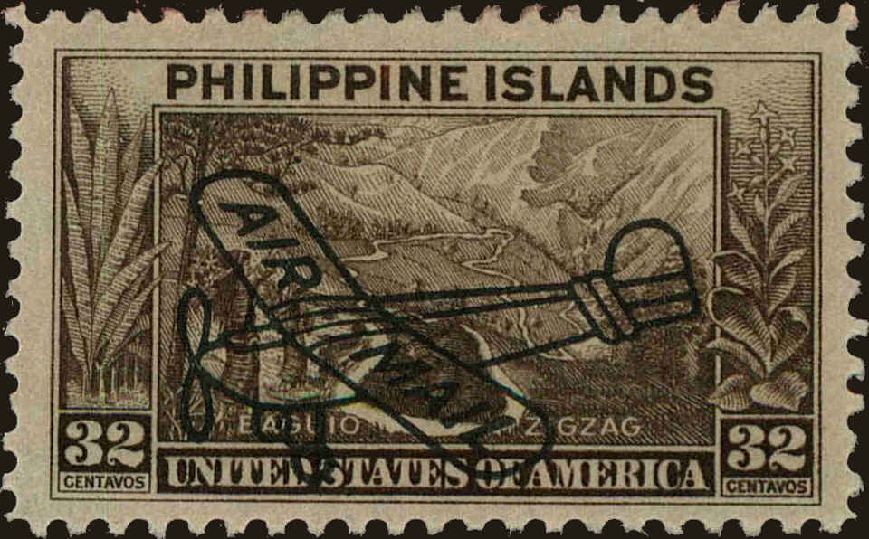 Front view of Philippines (US) C51 collectors stamp