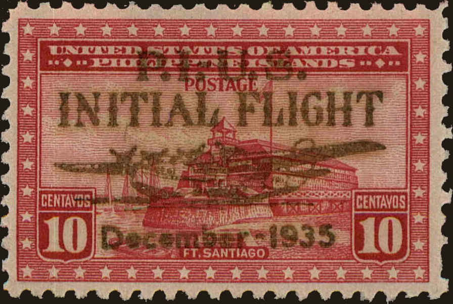 Front view of Philippines (US) C52 collectors stamp