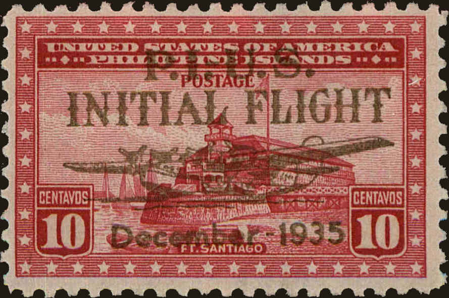 Front view of Philippines (US) C52 collectors stamp