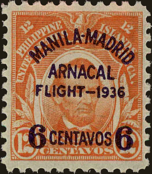 Front view of Philippines (US) C55 collectors stamp